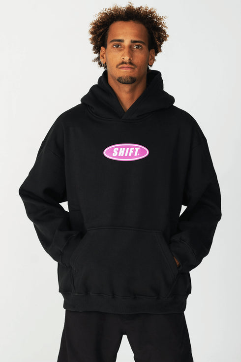 Heavy Oversized Hoodie Shift Black